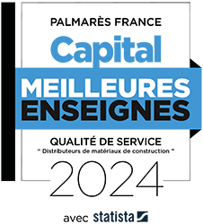 Meilleure enseigne 2024 - Qualité de service &quote;Magasin de bricolage&quote;